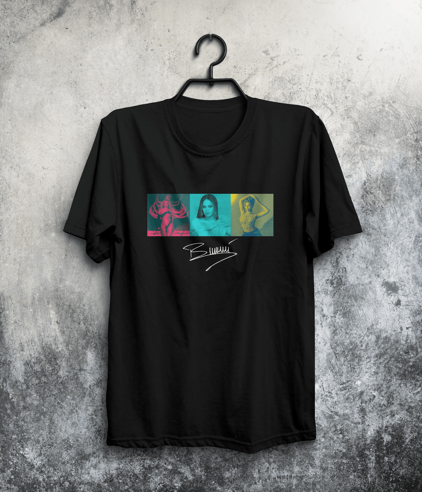 Beyoncé Pop Art T-Shirt | Music T-Shirt | Famous Women T-Shirt | Cultural T-Shirt | Icon T-Shirt In Black