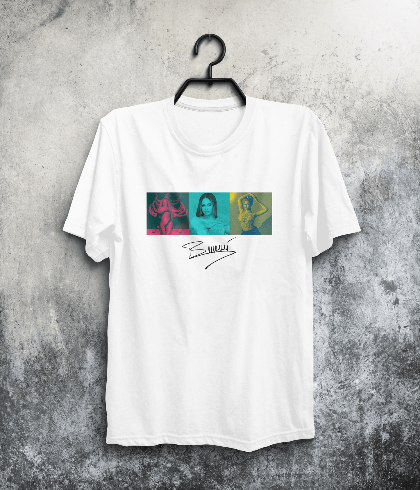 Beyoncé Pop Art T-Shirt | Music T-Shirt | Famous Women T-Shirt | Cultural T-Shirt | Icon T-Shirt In White