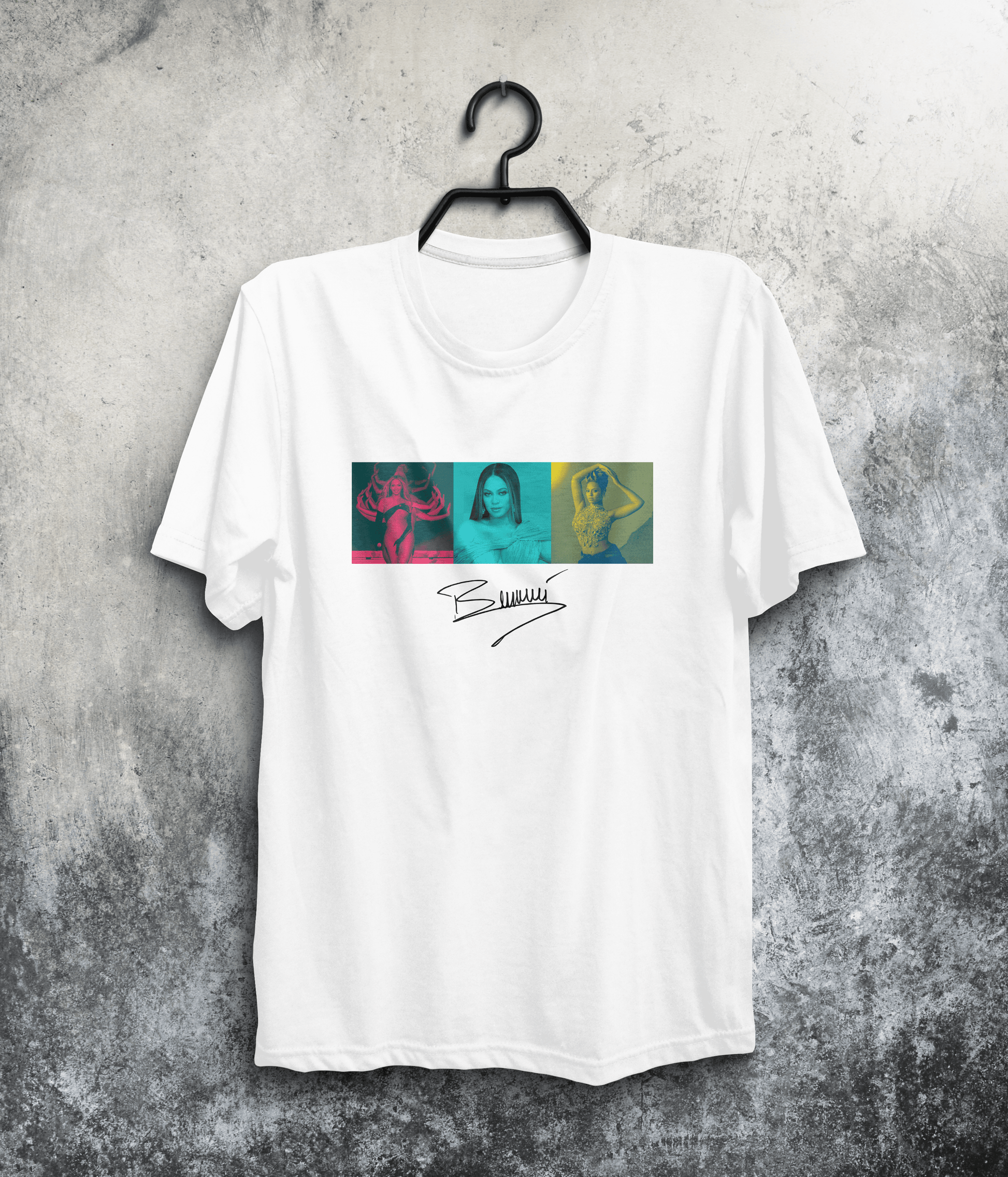 Beyoncé Pop Art T-Shirt | Music T-Shirt | Famous Women T-Shirt | Cultural T-Shirt | Icon T-Shirt In White