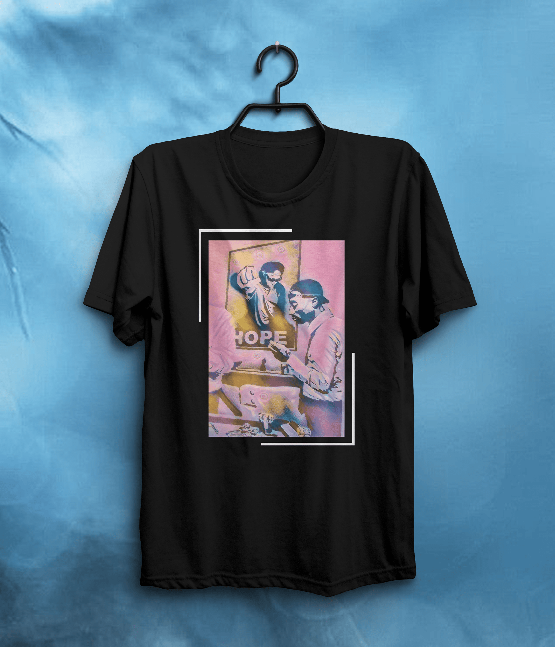Hope Graphic Quote T-Shirt Inspired by Tupac Shakur In Black