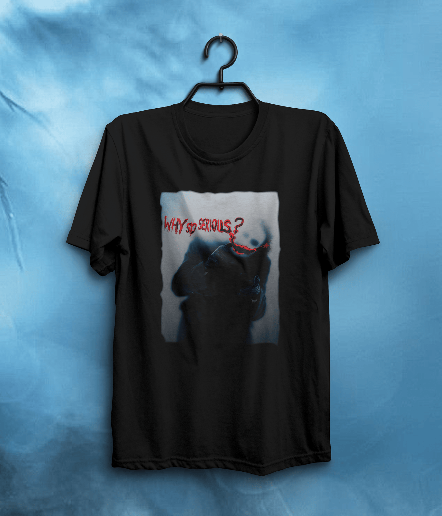 Why So Serious? The Joker-Inspired Graphic Quote T-Shirt In Black