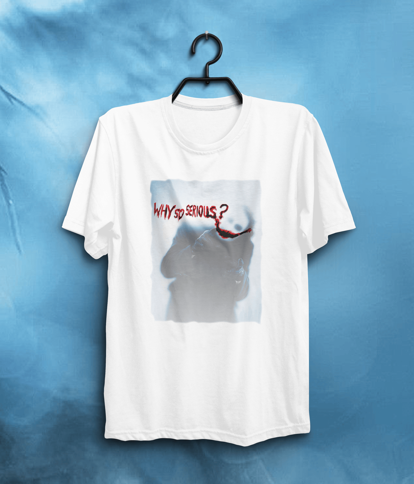 Why So Serious? The Joker-Inspired Graphic Quote T-Shirt In White
