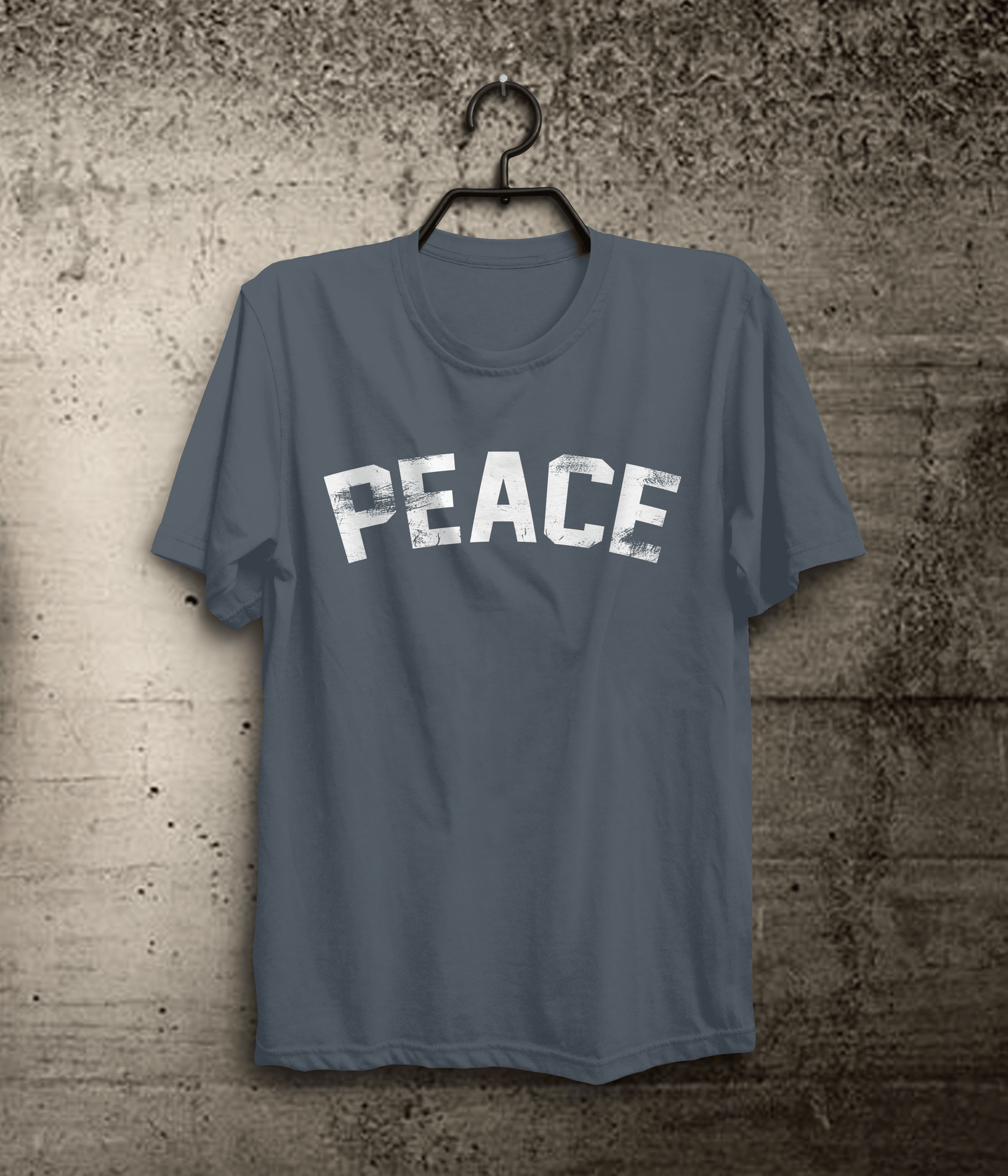 Peace T-Shirt: Embody Peace - Premium Comfort Tee | Single Power Words In Charcoal