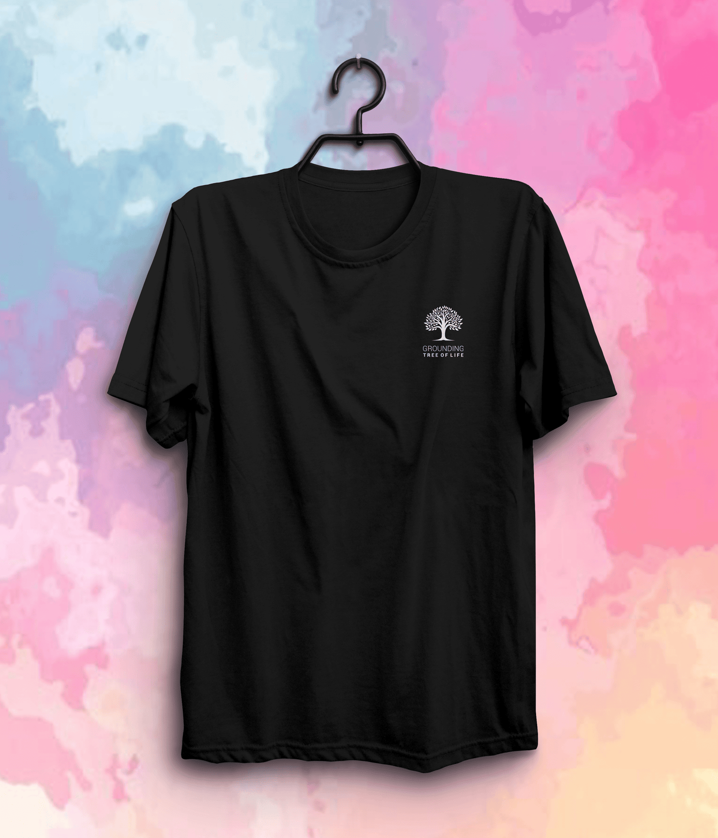 Spiritual Tree of Life Grounding T-Shirt | Spiritual Symbols In Black