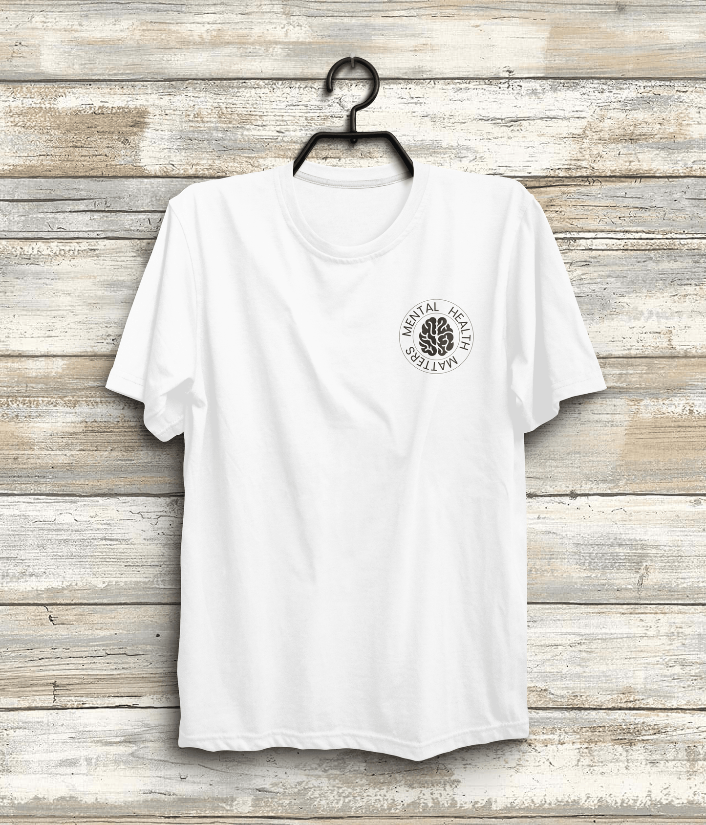 Mental Health Matters Awareness Quote T-Shirt In White